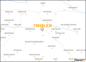 map of Tsevelichi