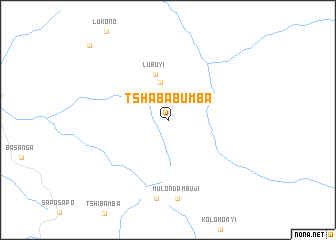 map of Tshaba-Bumba