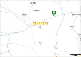 map of Tshaneng