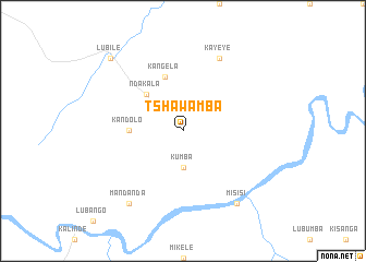 map of Tshawamba