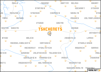 map of Tshchenets