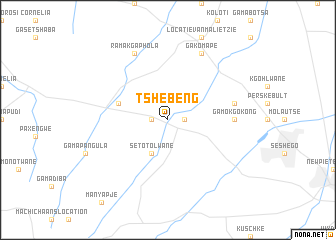 map of Tshebeng