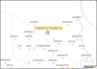 map of Tshefu Tshefu