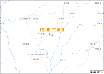 map of Tshibi-Tshibi