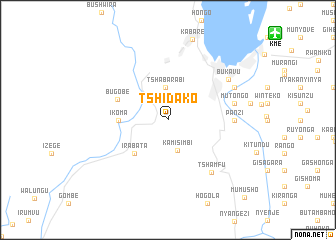 map of Tshidako