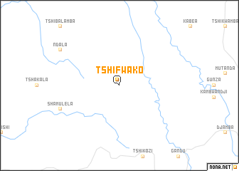 map of Tshifwako