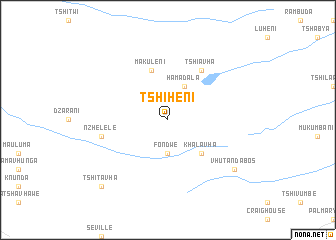 map of Tshiheni