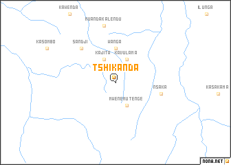 map of Tshikanda