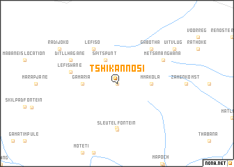 map of Tshikannosi