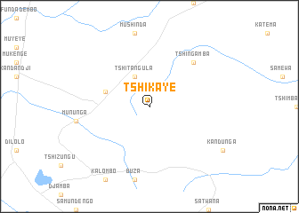 map of Tshikaye