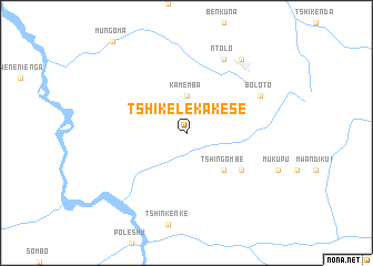 map of Tshikele-Kakese