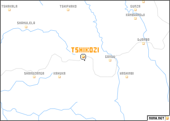 map of Tshikozi