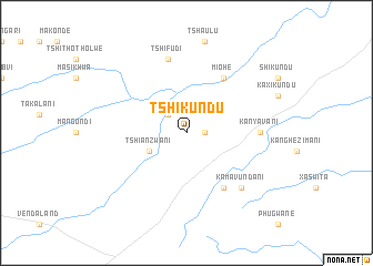 map of Tshikundu