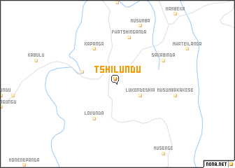 map of Tshilundu