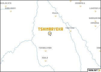map of Tshimbayeka