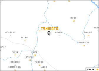 map of Tshinota