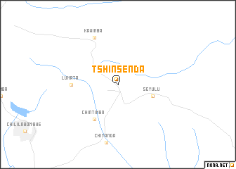 map of Tshinsenda