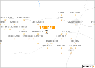 map of Tshiozwi