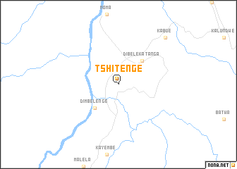 map of Tshitenge