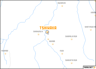 map of Tshiwaka