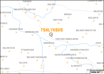 map of Tshlykovo