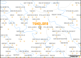 map of Tsholora