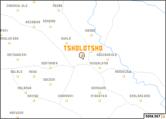 map of Tsholotsho