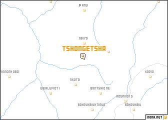 map of Tshongetsha