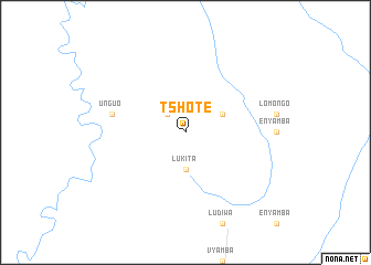map of Tshote