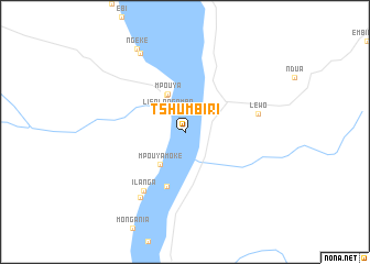 map of Tshumbiri
