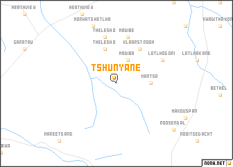 map of Tshunyane