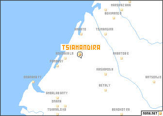 map of Tsiamandira