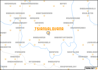 map of Tsiandalovana