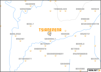 map of Tsianerena