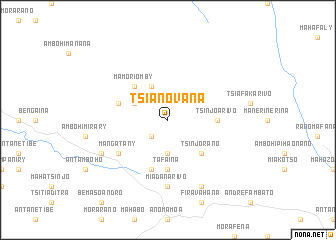 map of Tsianovana