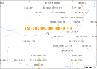 map of Tsiatajavona-Ankaratra