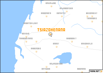 map of Tsiazohenana