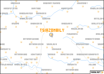 map of Tsiazombily