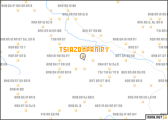 map of Tsiazompaniry