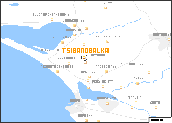 map of Tsibanobalka