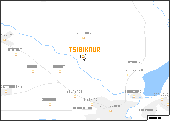 map of Tsibiknur