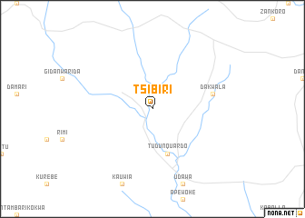 map of Tsibiri