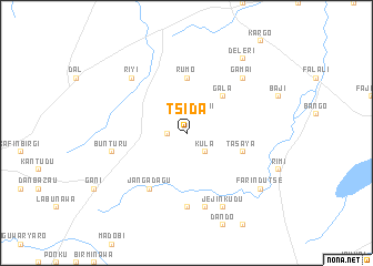 map of Tsida