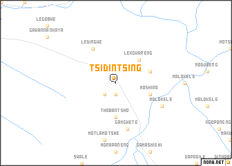 map of Tsidintsing