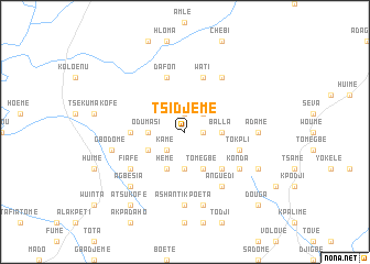 map of Tsidjeme