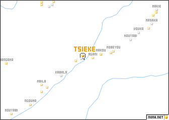 map of Tsiéké