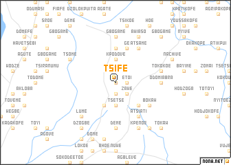 map of Tsife