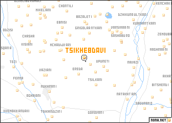 map of Tsikhebdavi