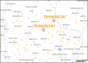 map of Tsikhisdziri