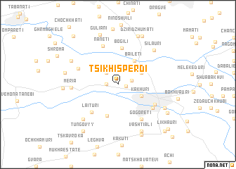 map of Tsikhisperdi